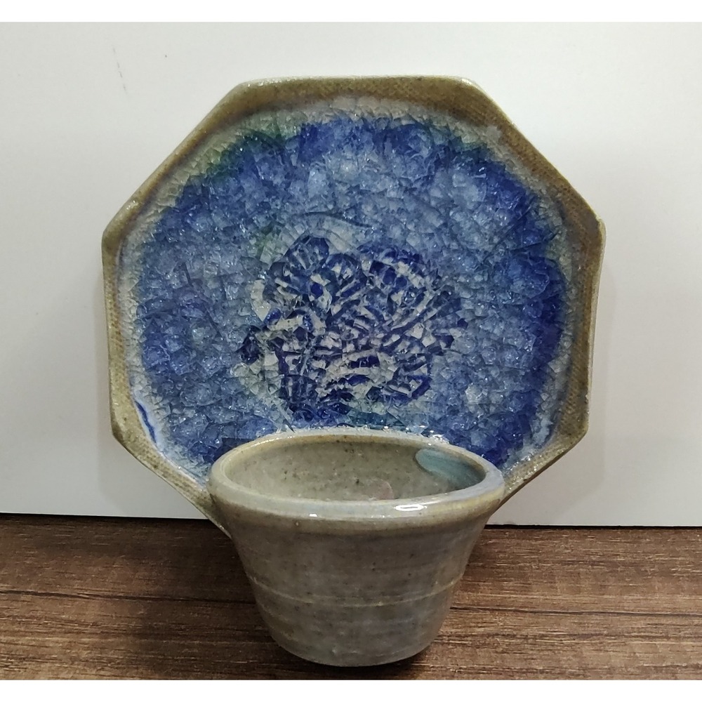 Paloma Pottery Single Candle Wall Sconce Wall Pocket Plant Holder